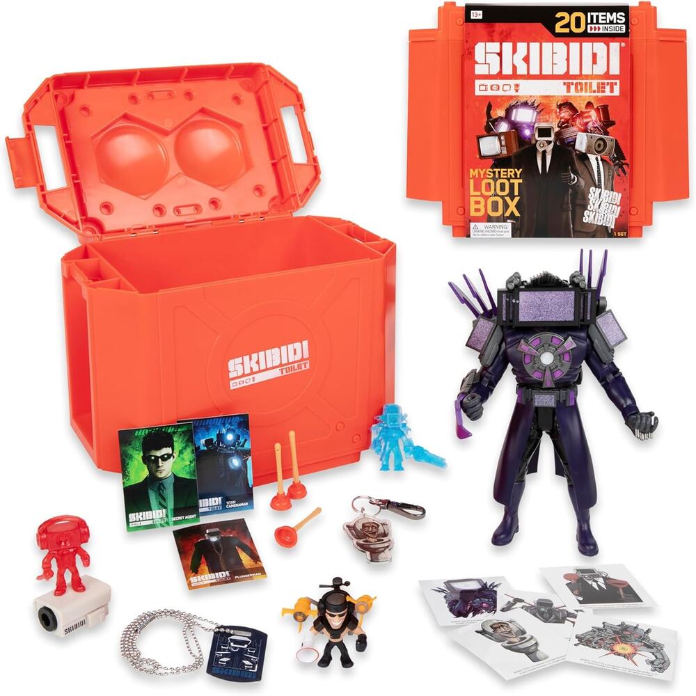 Skibidi Toilet Skibidi Giant Mystery Surprise Loot Box NWT